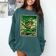 Leprechaun Playing Baseball Japanese Art St Patricks Day Comfort Colors Sweatshirt Chalky Mint Leprechaun Playing Baseball Japanese Art St Patricks Day Comfort Colors Sweatshirt Chalky Mint