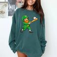 Leprechaun Playing Baseball St Patricks Day Men Boys Kids Comfort Colors Sweatshirt Chalky Mint Leprechaun Playing Baseball St Patricks Day Men Boys Kids Comfort Colors Sweatshirt Chalky Mint