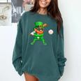 Leprechaun Playing Baseball St Patricks Day Sport Boys Comfort Colors Sweatshirt Chalky Mint Leprechaun Playing Baseball St Patricks Day Sport Boys Comfort Colors Sweatshirt Chalky Mint