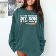 Let Me Through My Son Is Out There Baseball Mom Comfort Colors Sweatshirt Chalky Mint Let Me Through My Son Is Out There Baseball Mom Comfort Colors Sweatshirt Chalky Mint