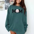 Loud & Proud Baseball Mom Softball Mother Women Mommy Comfort Colors Sweatshirt Chalky Mint