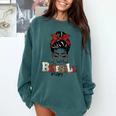 Loud And Proud Baseball Mom Comfort Colors Sweatshirt Chalky Mint
