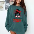 Loud And Proud Baseball Mom Messy Bun Leopard Mother Day Comfort Colors Sweatshirt Chalky Mint Loud And Proud Baseball Mom Messy Bun Leopard Mother Day Comfort Colors Sweatshirt Chalky Mint