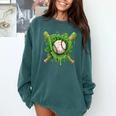 Lucky Shamrock Baseball Gloves Drip St Patrick's Day Boys Comfort Colors Sweatshirt Chalky Mint Lucky Shamrock Baseball Gloves Drip St Patrick's Day Boys Comfort Colors Sweatshirt Chalky Mint