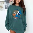 Lucy Van Pelt Baseball Catch Comfort Colors Sweatshirt Chalky Mint