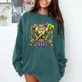 Mardi Gras Baseball Jester Hat New Orleans Men Women Kid Comfort Colors Sweatshirt Chalky Mint Mardi Gras Baseball Jester Hat New Orleans Men Women Kid Comfort Colors Sweatshirt Chalky Mint