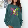 Mardi Gras Ice Cream Drip Baseball Sports For Men Women Kids Comfort Colors Sweatshirt Chalky Mint