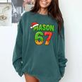 Mason 67 Christmas Ice Cream Drip Meme Six Seven Baseball Comfort Colors Sweatshirt Chalky Mint Mason 67 Christmas Ice Cream Drip Meme Six Seven Baseball Comfort Colors Sweatshirt Chalky Mint