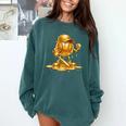 Melting Baseball Mascot Slugger Bat Cap Cartoon Comfort Colors Sweatshirt Chalky Mint Melting Baseball Mascot Slugger Bat Cap Cartoon Comfort Colors Sweatshirt Chalky Mint