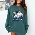 Mike Trout Los Angeles A MLB Baseball Players MLBMTR302N Comfort Colors Sweatshirt Chalky Mint Mike Trout Los Angeles A MLB Baseball Players MLBMTR302N Comfort Colors Sweatshirt Chalky Mint