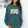 Mission 100 Days Complete Baseball 100th Day Of School Boys Comfort Colors Sweatshirt Chalky Mint