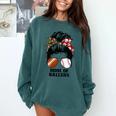 Mom Of Ballers Messy Bun Football Mom Baseball Mom Of Both Comfort Colors Sweatshirt Chalky Mint Mom Of Ballers Messy Bun Football Mom Baseball Mom Of Both Comfort Colors Sweatshirt Chalky Mint