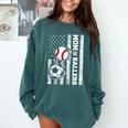 Mom Of Ballers USA Flag Soccer Baseball Mom Comfort Colors Sweatshirt Chalky Mint Mom Of Ballers USA Flag Soccer Baseball Mom Comfort Colors Sweatshirt Chalky Mint
