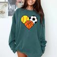 Mom Sports Heart Soccer Basketball Baseball Softball Comfort Colors Sweatshirt Chalky Mint Mom Sports Heart Soccer Basketball Baseball Softball Comfort Colors Sweatshirt Chalky Mint