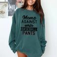 Moms Against White Baseball Pants Quote For a Baseball Mom Comfort Colors Sweatshirt Chalky Mint Moms Against White Baseball Pants Quote For a Baseball Mom Comfort Colors Sweatshirt Chalky Mint