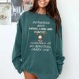 Mothering Boys Messy Loud Chaotic Baseball Mom Premium Comfort Colors Sweatshirt Chalky Mint Mothering Boys Messy Loud Chaotic Baseball Mom Premium Comfort Colors Sweatshirt Chalky Mint
