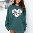 Mother's Day Distressed Heart Baseball Mom Mama Sport Fan Comfort Colors Sweatshirt Chalky Mint Mother's Day Distressed Heart Baseball Mom Mama Sport Fan Comfort Colors Sweatshirt Chalky Mint