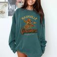Nashville Gnawers Retro Minor League Baseball Comfort Colors Sweatshirt Chalky Mint