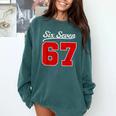Number 67 Numbered Six Seven Baseball Jersey Style Team 67 Comfort Colors Sweatshirt Chalky Mint Number 67 Numbered Six Seven Baseball Jersey Style Team 67 Comfort Colors Sweatshirt Chalky Mint