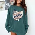 Ohio Baseball Mom Comfort Colors Sweatshirt Chalky Mint Ohio Baseball Mom Comfort Colors Sweatshirt Chalky Mint
