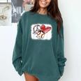 Peace Love Baseball Mom Mommy Comfort Colors Sweatshirt Chalky Mint