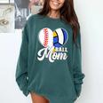 Proud Ball Mom Volleyball Baseball Mom Heart Comfort Colors Sweatshirt Chalky Mint Proud Ball Mom Volleyball Baseball Mom Heart Comfort Colors Sweatshirt Chalky Mint
