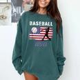 Proud Baseball MOM USA American Flag Family Game Day Comfort Colors Sweatshirt Chalky Mint Proud Baseball MOM USA American Flag Family Game Day Comfort Colors Sweatshirt Chalky Mint