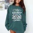 Proud Granny Of A 2026 Senior Baseball Graduate Comfort Colors Sweatshirt Chalky Mint