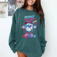 Respect The Drip Baseball Bat Sunglasses Mascot Comfort Colors Sweatshirt Chalky Mint Respect The Drip Baseball Bat Sunglasses Mascot Comfort Colors Sweatshirt Chalky Mint