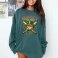 Respect The Drip Mardi Gras Baseball Ice Cream Boys Carnival Comfort Colors Sweatshirt Chalky Mint