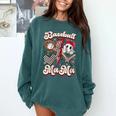 Retro Groovy Baseball Mama Baseball Mom Lover Comfort Colors Sweatshirt Chalky Mint Retro Groovy Baseball Mama Baseball Mom Lover Comfort Colors Sweatshirt Chalky Mint