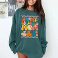 Retro Groovy In My Baseball Mom Era Happy Women Premium Comfort Colors Sweatshirt Chalky Mint Retro Groovy In My Baseball Mom Era Happy Women Premium Comfort Colors Sweatshirt Chalky Mint