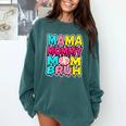 Retro Mama Mommy Mom Bruh Baseball Women Girls Comfort Colors Sweatshirt Chalky Mint Retro Mama Mommy Mom Bruh Baseball Women Girls Comfort Colors Sweatshirt Chalky Mint