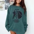 Retro Moms Against Baseball Pants Baseball Mom Comfort Colors Sweatshirt Chalky Mint