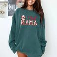 Retro Tball Mama Art Baseball Mom Softball Comfort Colors Sweatshirt Chalky Mint
