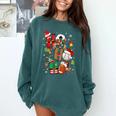 Santa Baseball Football Soccer Pajamas Ho Ho Christmas Xmas Comfort Colors Sweatshirt Chalky Mint Santa Baseball Football Soccer Pajamas Ho Ho Christmas Xmas Comfort Colors Sweatshirt Chalky Mint