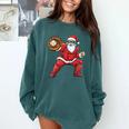 Santa Playing Baseball Baseball Lover Baseballer Xmas Comfort Colors Sweatshirt Chalky Mint