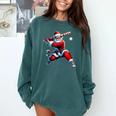 Santa Playing Baseball Men Boys Christmas Baseball Player Comfort Colors Sweatshirt Chalky Mint Santa Playing Baseball Men Boys Christmas Baseball Player Comfort Colors Sweatshirt Chalky Mint