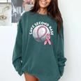 Save 2nd Base Breast Cancer Awareness Pink Ribbon Baseball Comfort Colors Sweatshirt Chalky Mint Save 2nd Base Breast Cancer Awareness Pink Ribbon Baseball Comfort Colors Sweatshirt Chalky Mint