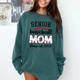 Senior Baseball Mom Class Of 2024 High School College Sports Comfort Colors Sweatshirt Chalky Mint