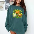 Shamrock Basketball Baseball Drip St Patrick's Day Boys Men Comfort Colors Sweatshirt Chalky Mint Shamrock Basketball Baseball Drip St Patrick's Day Boys Men Comfort Colors Sweatshirt Chalky Mint