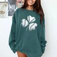Shamrock Irish Green St Patrick's Baseball Softball Comfort Colors Sweatshirt Chalky Mint