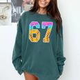 Six Seven Baseball Drip Comfort Colors Sweatshirt Chalky Mint Six Seven Baseball Drip Comfort Colors Sweatshirt Chalky Mint