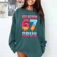 Six Seven Bruh 67 Ice Cream Drip Baseball For Men Women Kids Comfort Colors Sweatshirt Chalky Mint