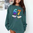 Six Seven Ice Cream Drip Cool Meme 67 Number Baseball Comfort Colors Sweatshirt Chalky Mint Six Seven Ice Cream Drip Cool Meme 67 Number Baseball Comfort Colors Sweatshirt Chalky Mint