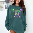 Six Seven Mardi Gras Baseball Sports Party Comfort Colors Sweatshirt Chalky Mint Six Seven Mardi Gras Baseball Sports Party Comfort Colors Sweatshirt Chalky Mint