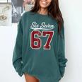 Six Seven Meme Boys Girls Kids 67 Baseball Jersey Comfort Colors Sweatshirt Chalky Mint