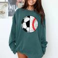 Soccer Baseball Player Soccer Baseball Mom Comfort Colors Sweatshirt Chalky Mint