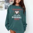 Somebody’s Loud Mouth Baseball Mom Comfort Colors Sweatshirt Chalky Mint
