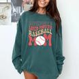 Somebody's Loudmouth Baseball Mom Baseball Comfort Colors Sweatshirt Chalky Mint